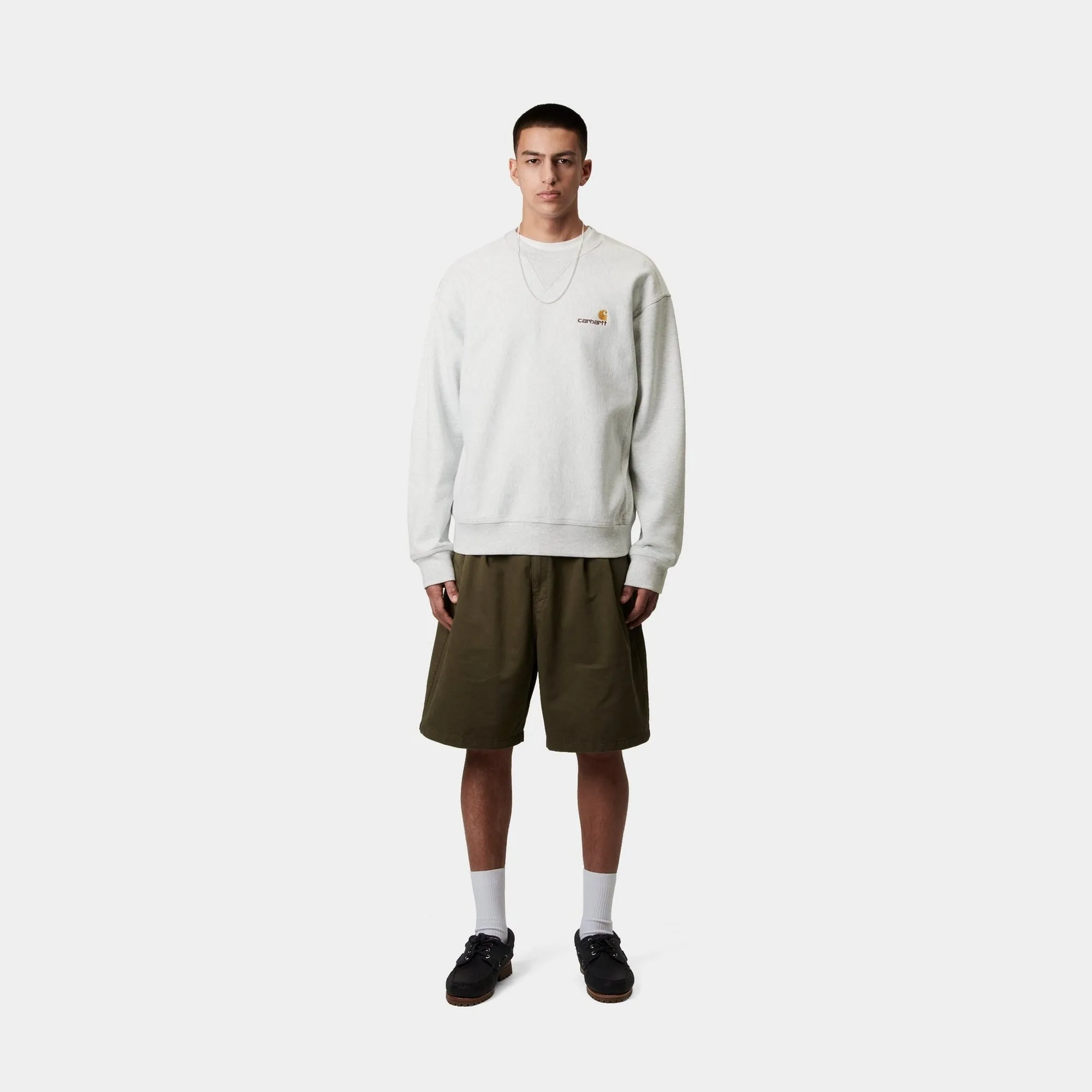 American Script Sweatshirt | Ash Heather Carhartt WIP