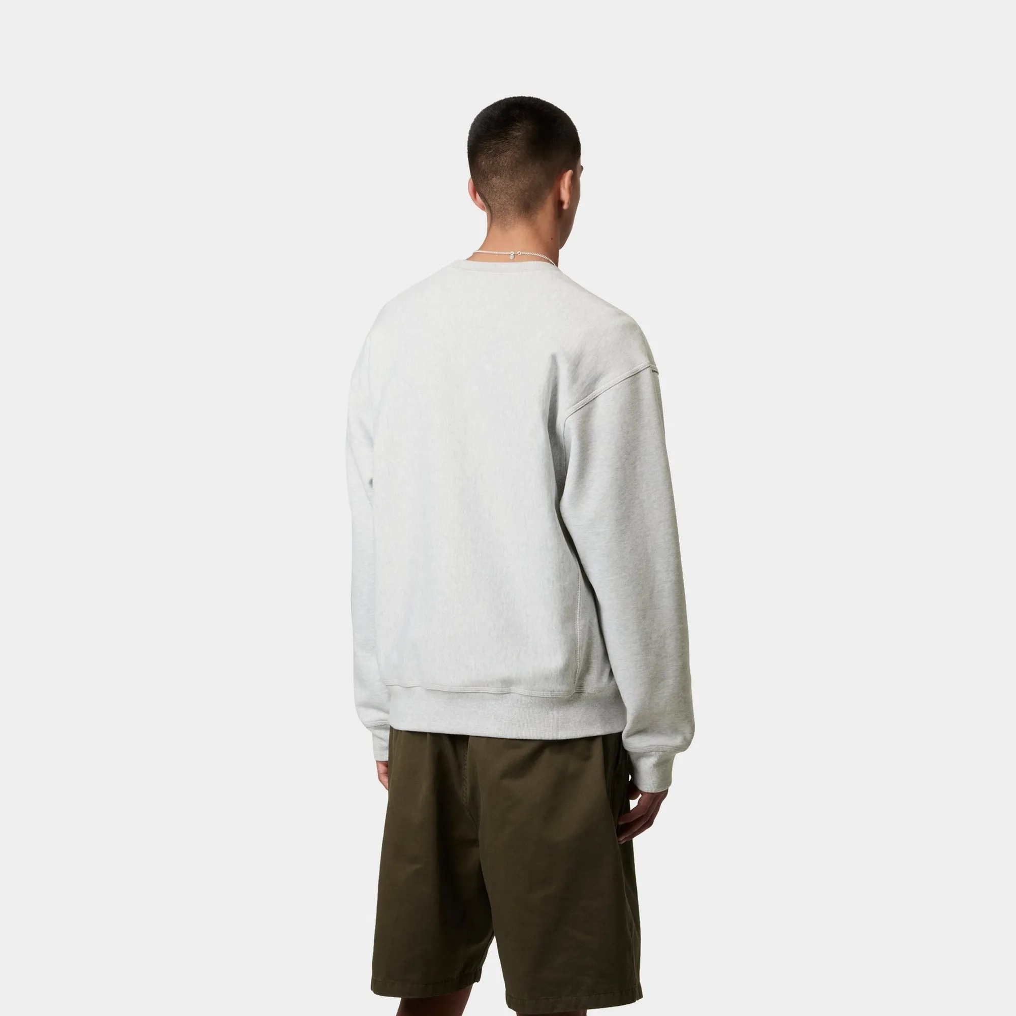 American Script Sweatshirt | Ash Heather Carhartt WIP