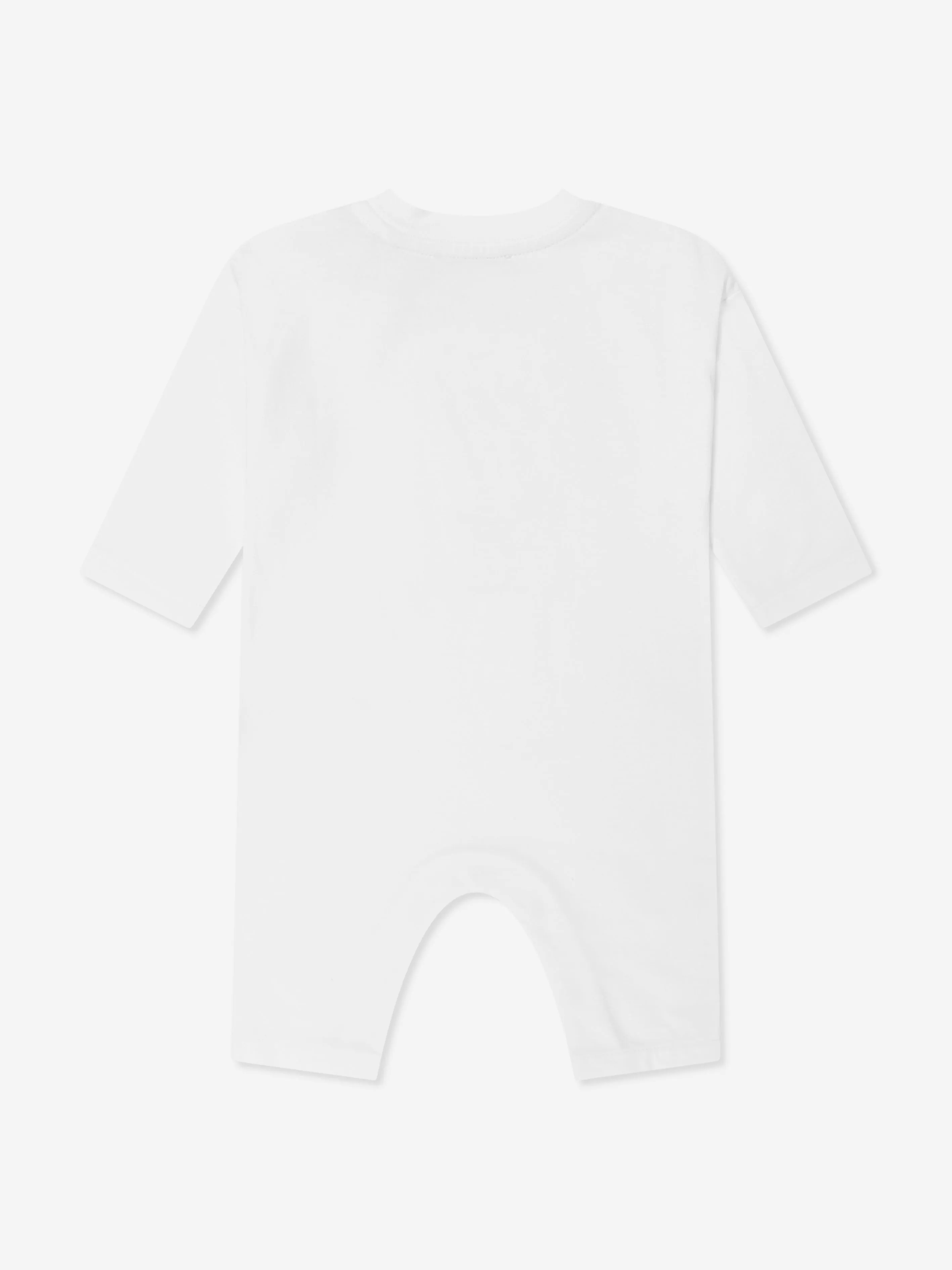 Baby Casey Bear Romper Set in White