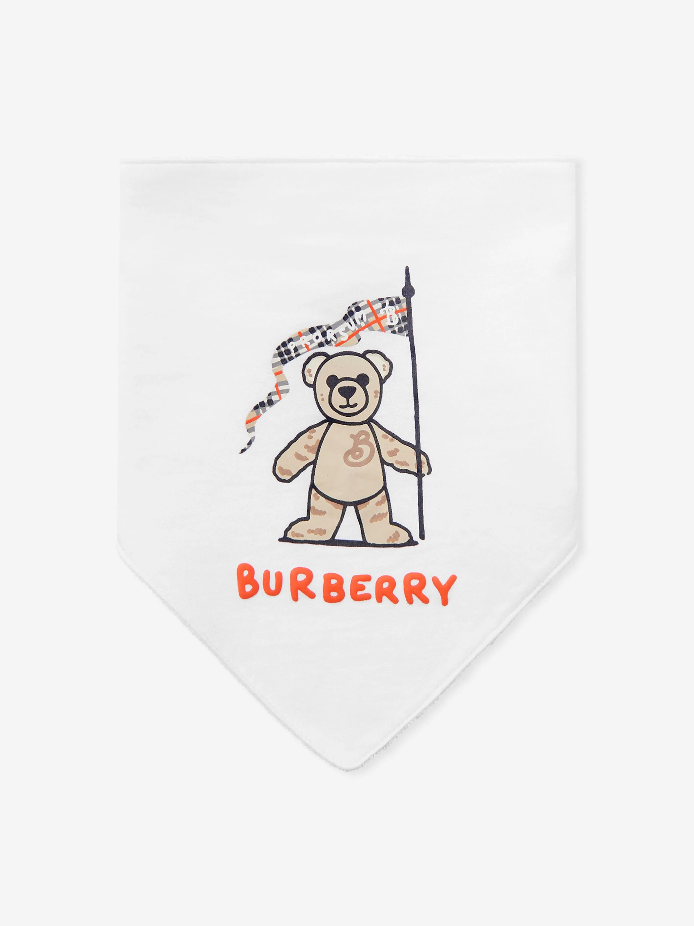 Baby Casey Bear Romper Set in White