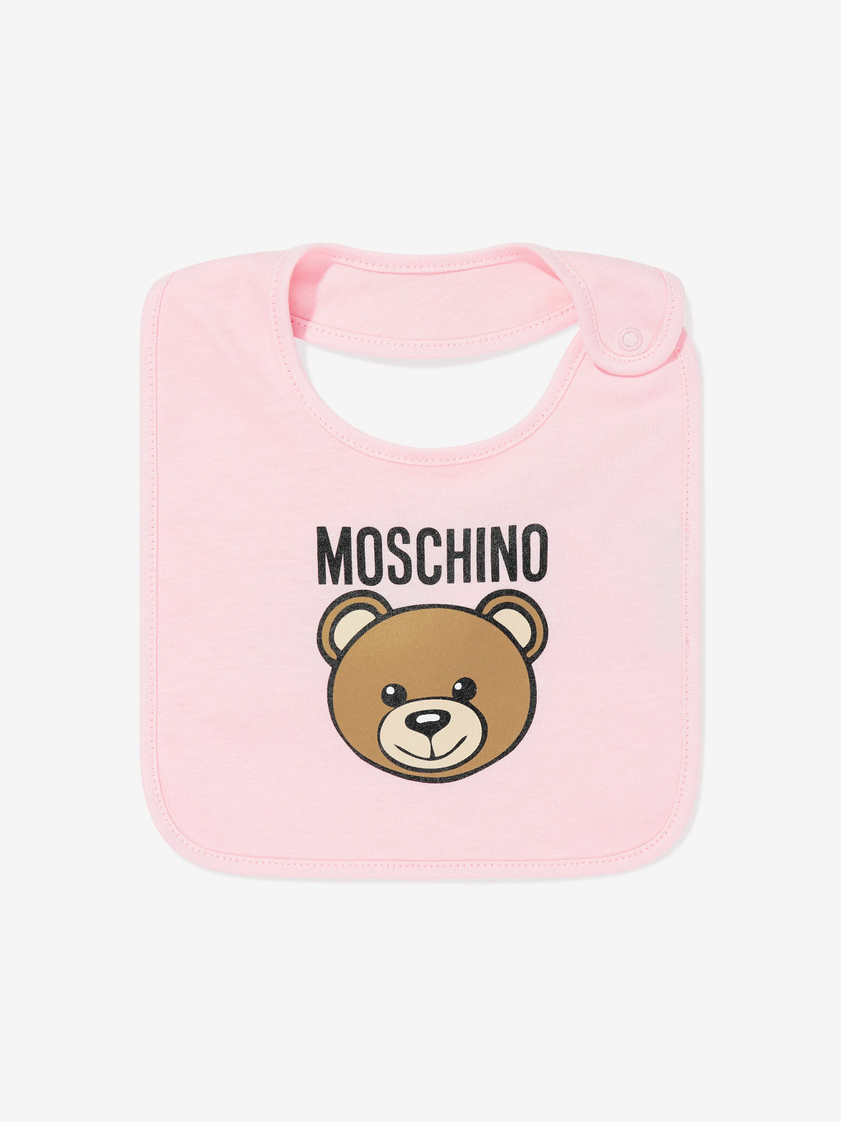 Baby Girls Bear Logo Babygrow Set in Pink