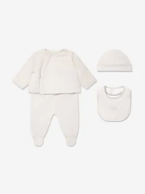 Baby Logo Babygrow Set in Beige