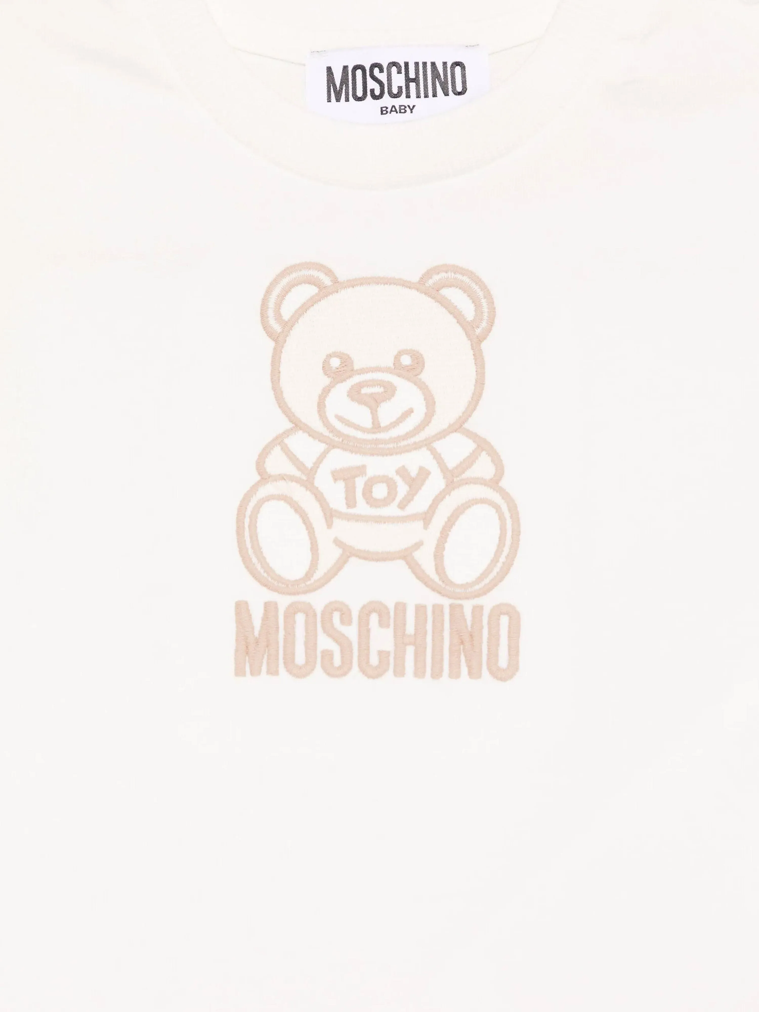 Baby Teddy Bear Logo T-Shirt in Ivory
