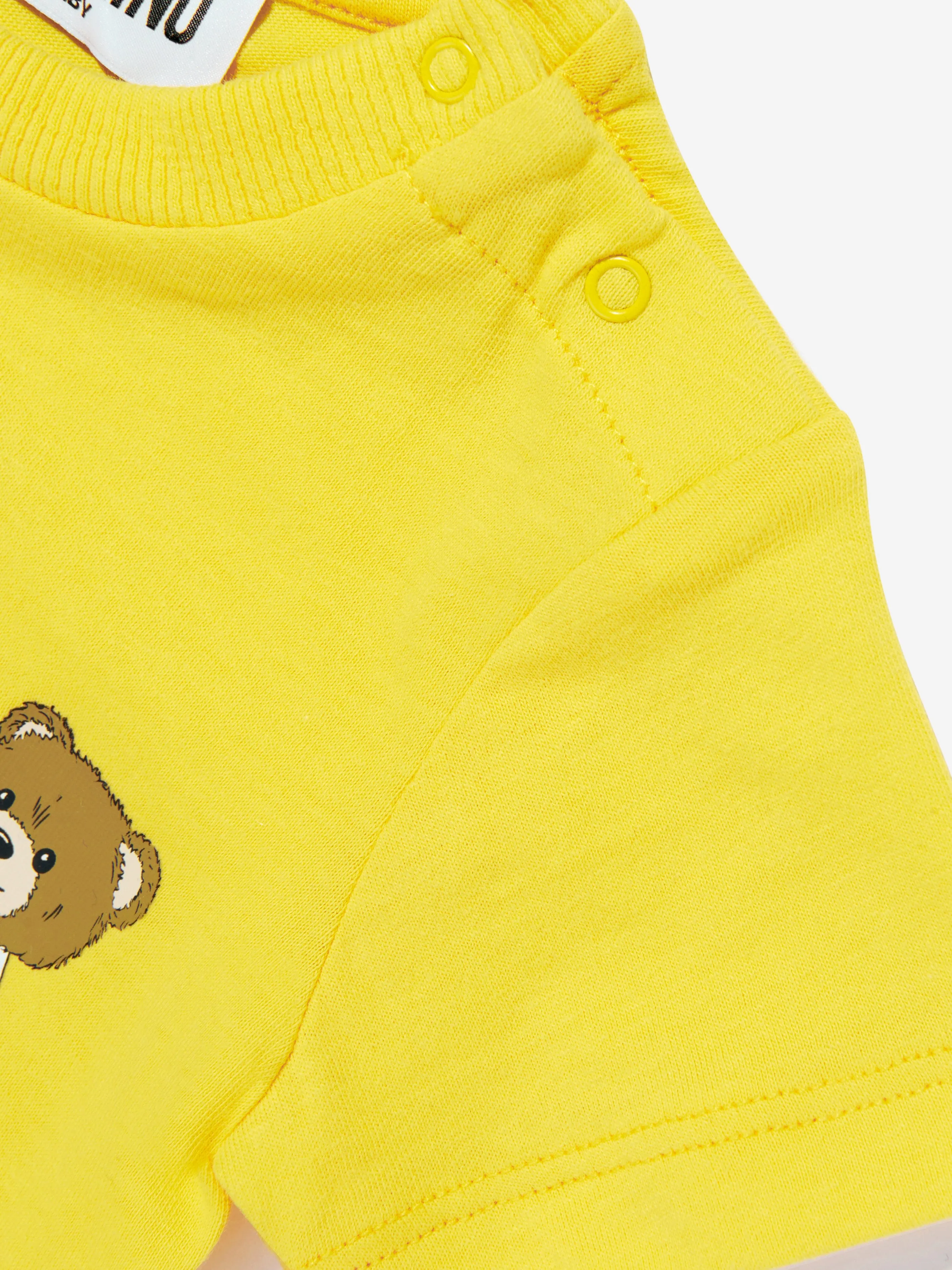 Baby Teddy Bear Logo T-Shirt in Yellow