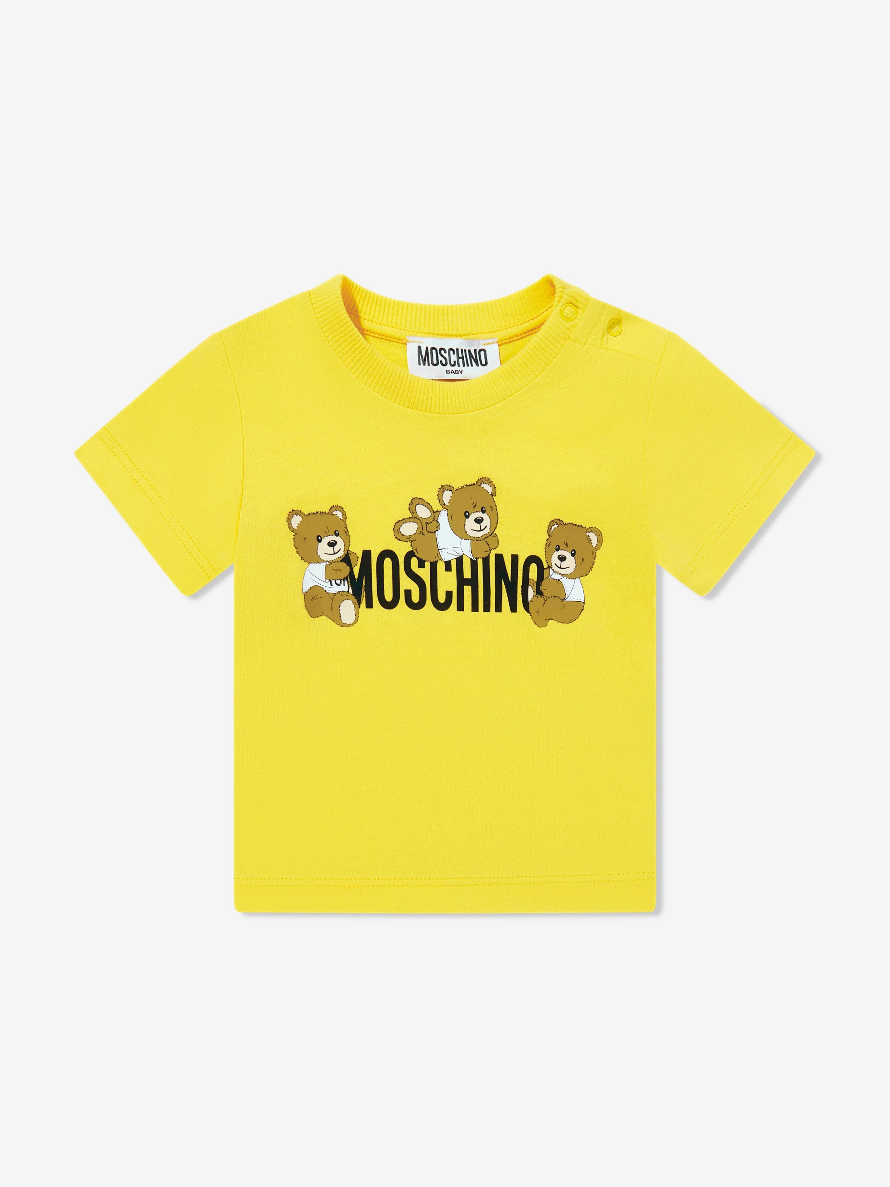 Baby Teddy Bear Logo T-Shirt in Yellow