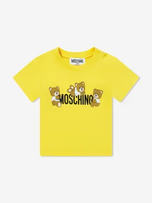 Baby Teddy Bear Logo T-Shirt in Yellow