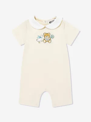 Baby Teddy Bear Romper in Beige