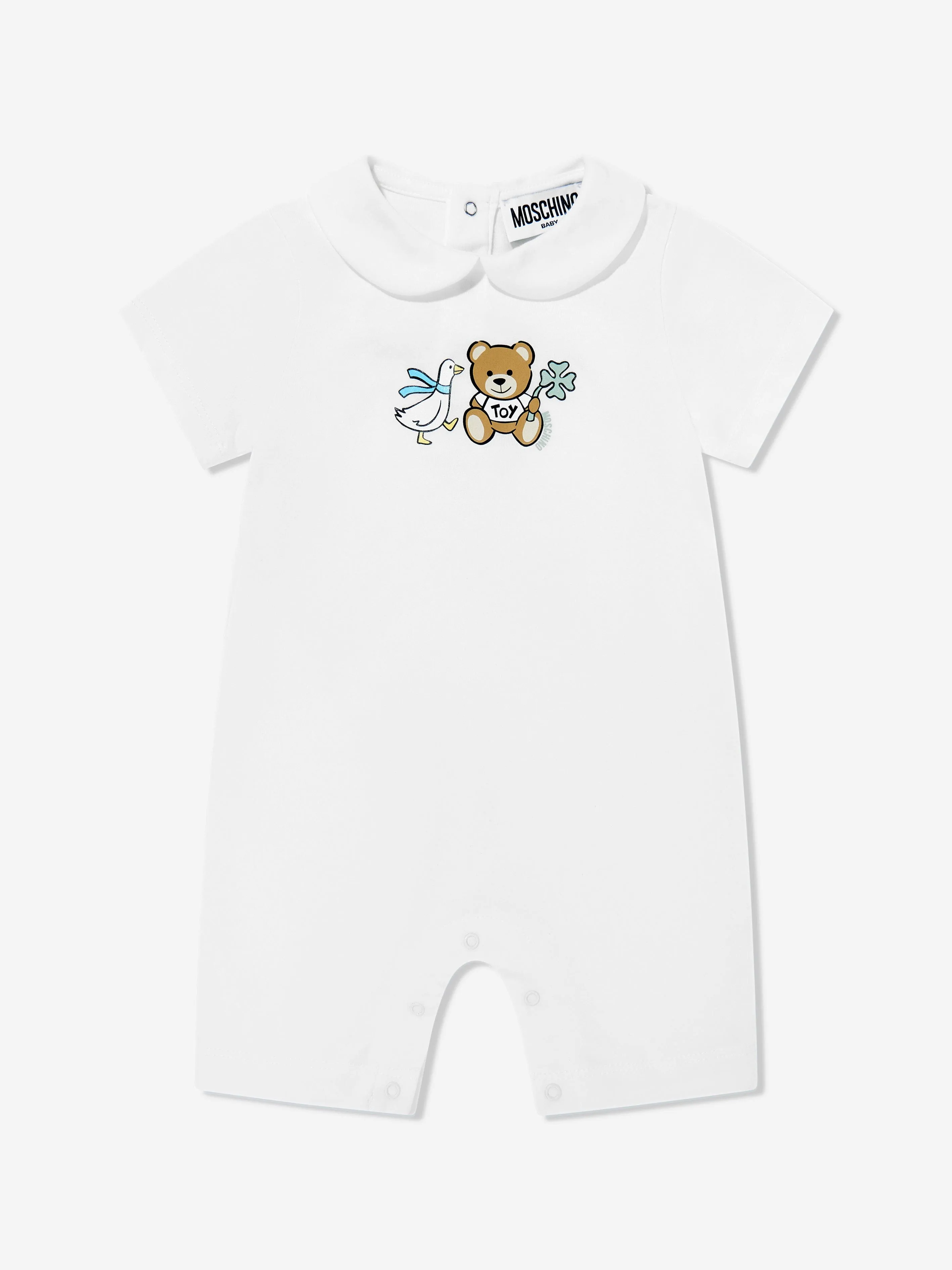 Baby Teddy Bear Romper in Ivory