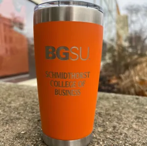 BGSU College of Business 20oz Orange Tumbler
