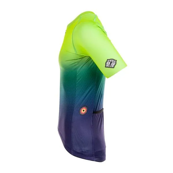 Bioracer Spitfire Mens Cycling Jersey (Jupiter Sunset Green)