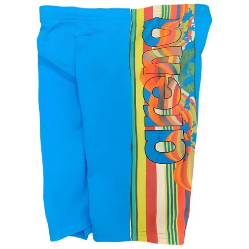 BOYS' SWIM JAMMER PALETTE - MULTI SOFT GREEN/BLUE RIVER