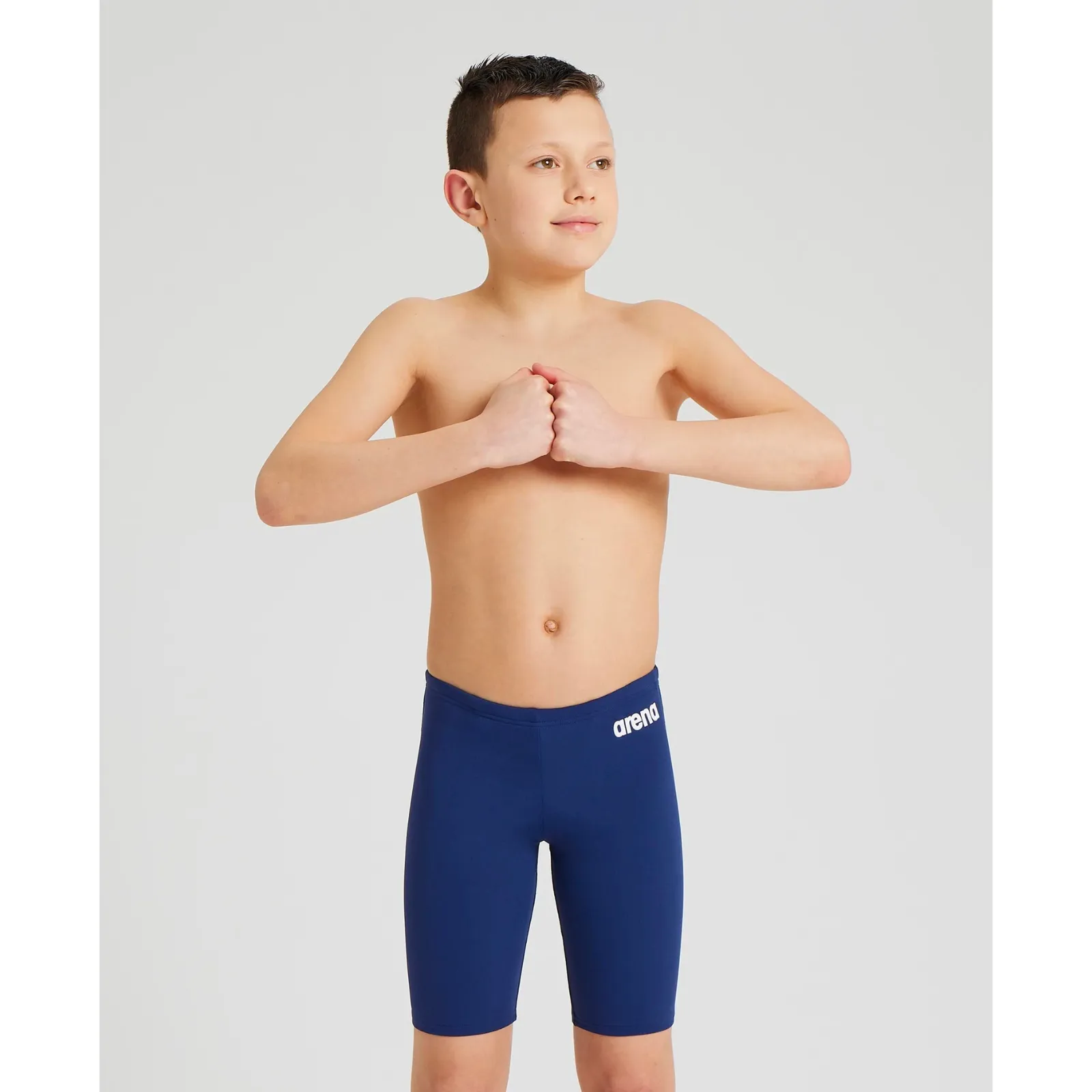 BOYS' TEAM SWIM JAMMER SOLID - NAVY