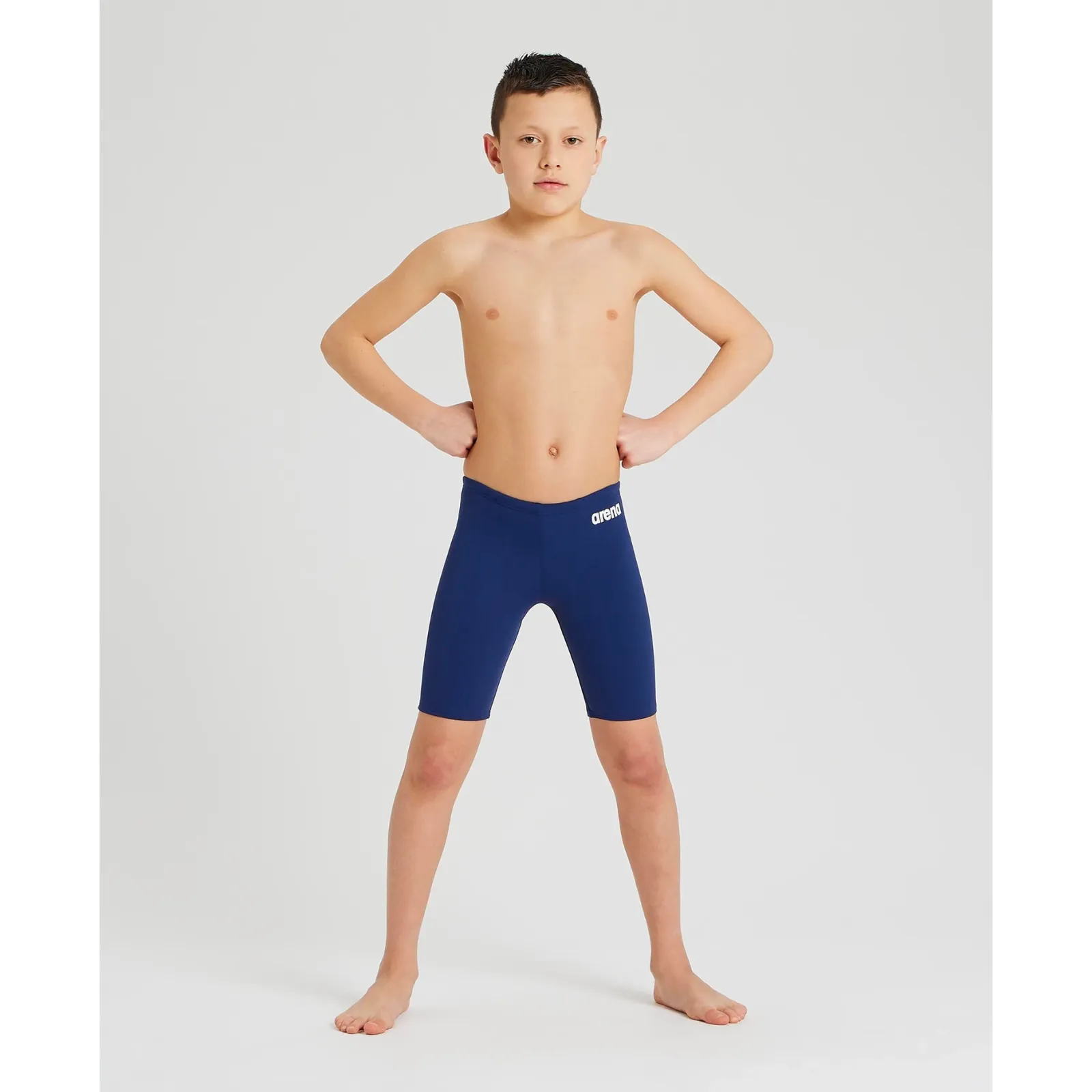 BOYS' TEAM SWIM JAMMER SOLID - NAVY