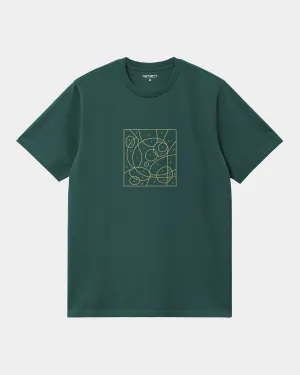 By The Numbers T-Shirt | Rainforest / Air Yellow Carhartt WIP