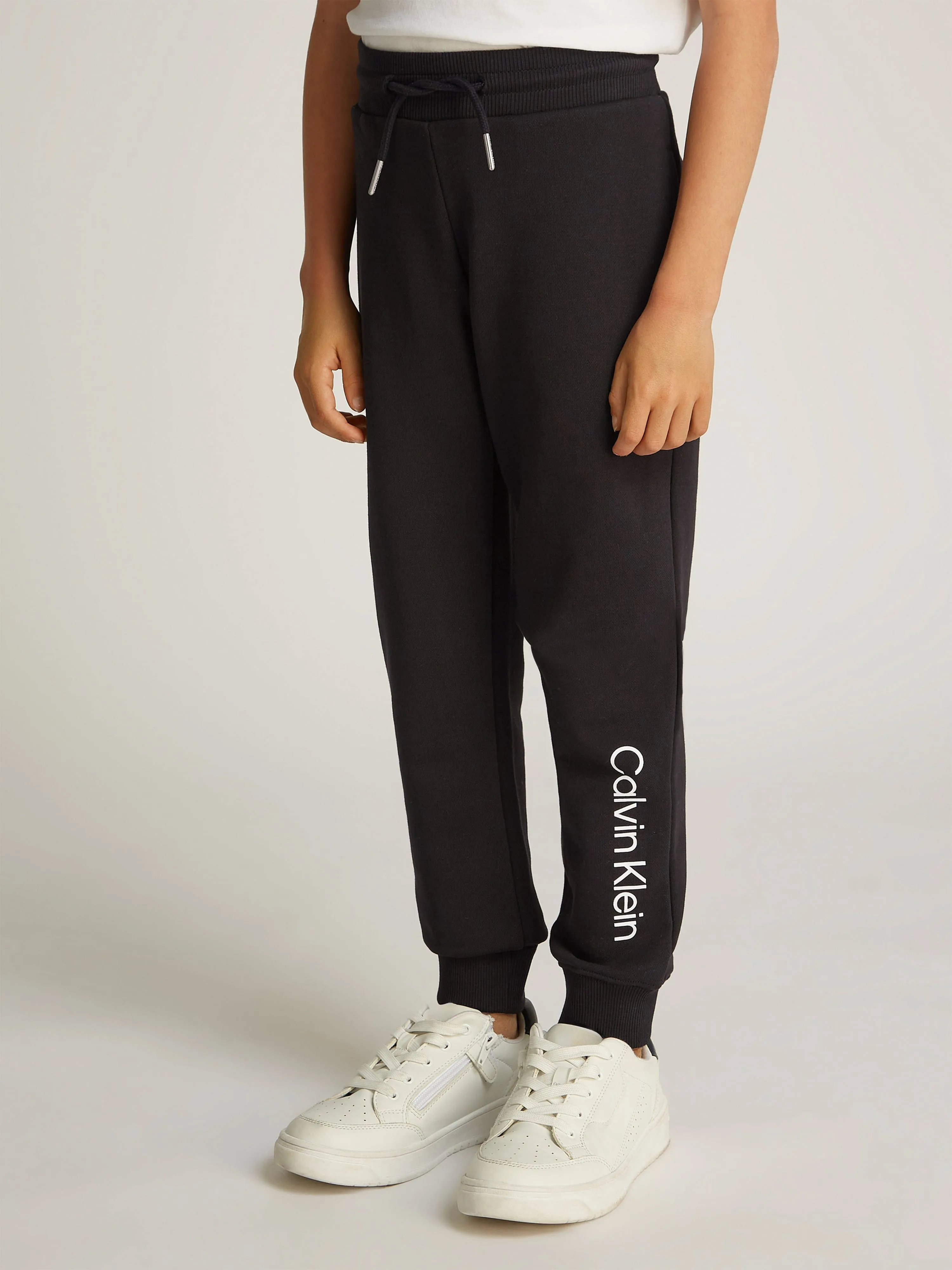 Calvin Klein Kids Logo Regular Joggers in Black