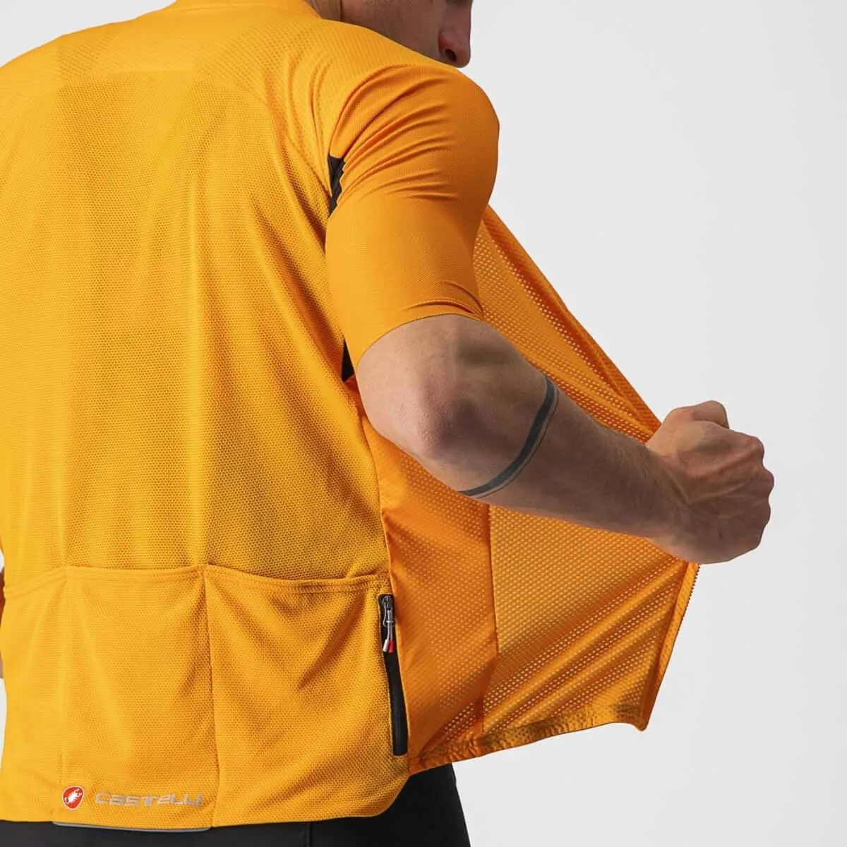 Castelli Endurance Elite Mens Cycling Jersey (Pop Orange)