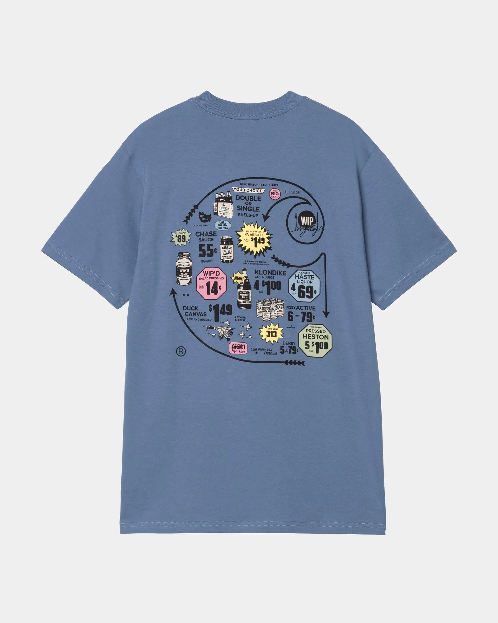 Catalogue C Logo T-Shirt | Blue Iris Carhartt WIP