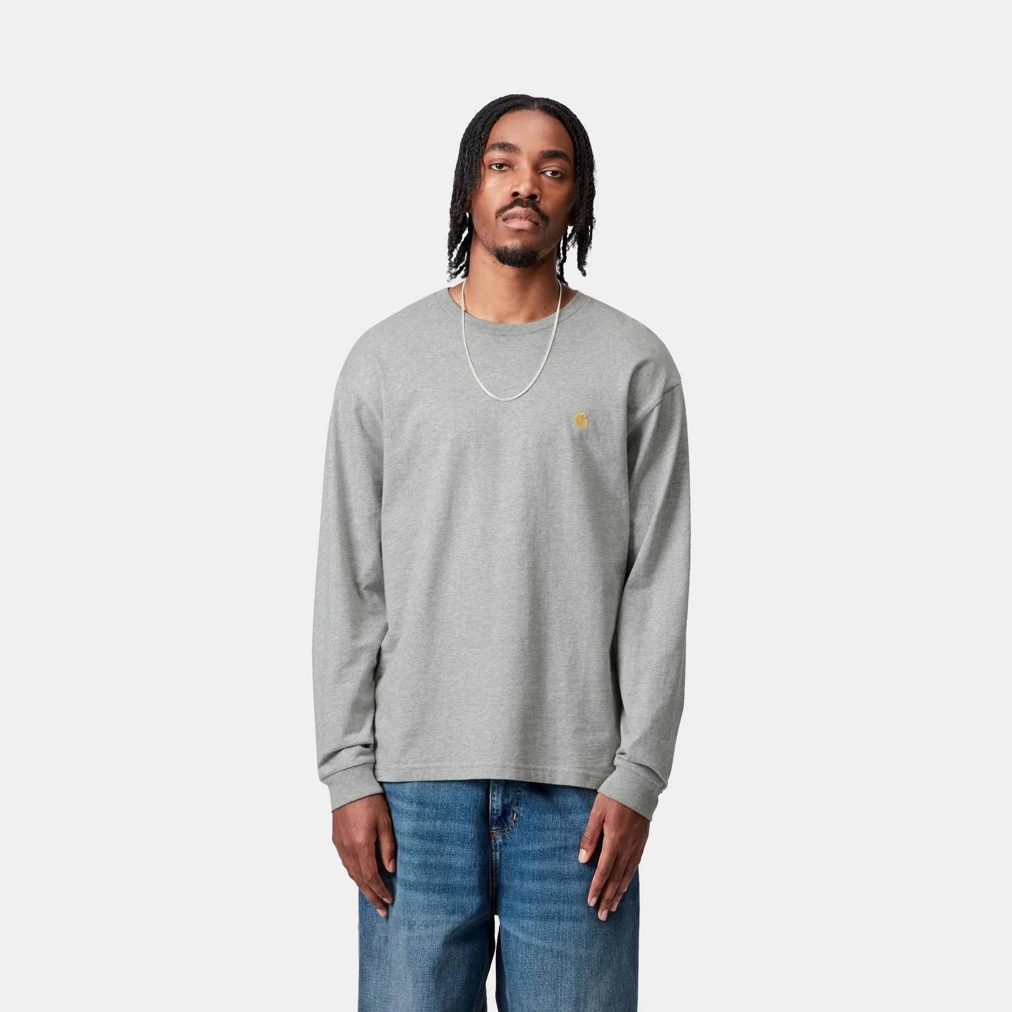 Chase Long Sleeve T-Shirt | Grey Heather Carhartt WIP