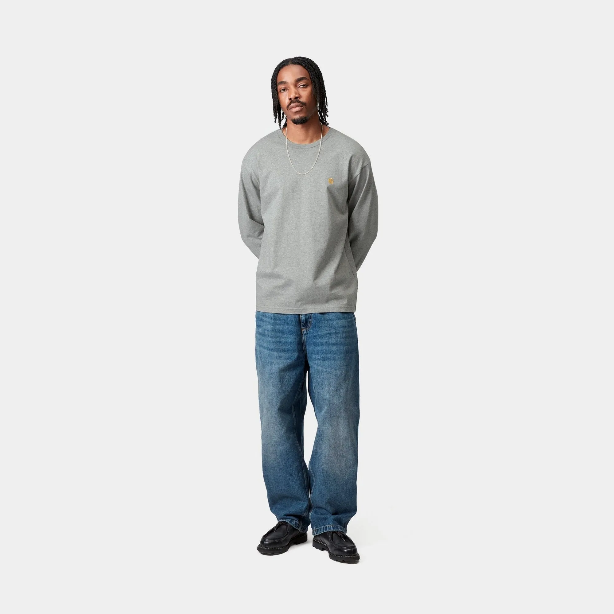 Chase Long Sleeve T-Shirt | Grey Heather Carhartt WIP