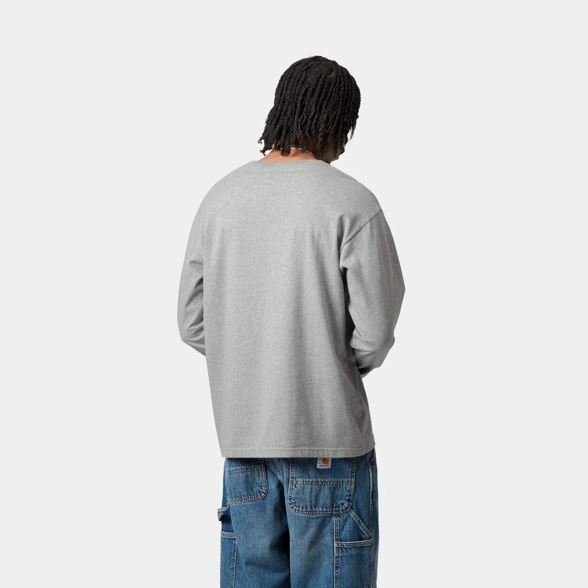 Chase Long Sleeve T-Shirt | Grey Heather Carhartt WIP