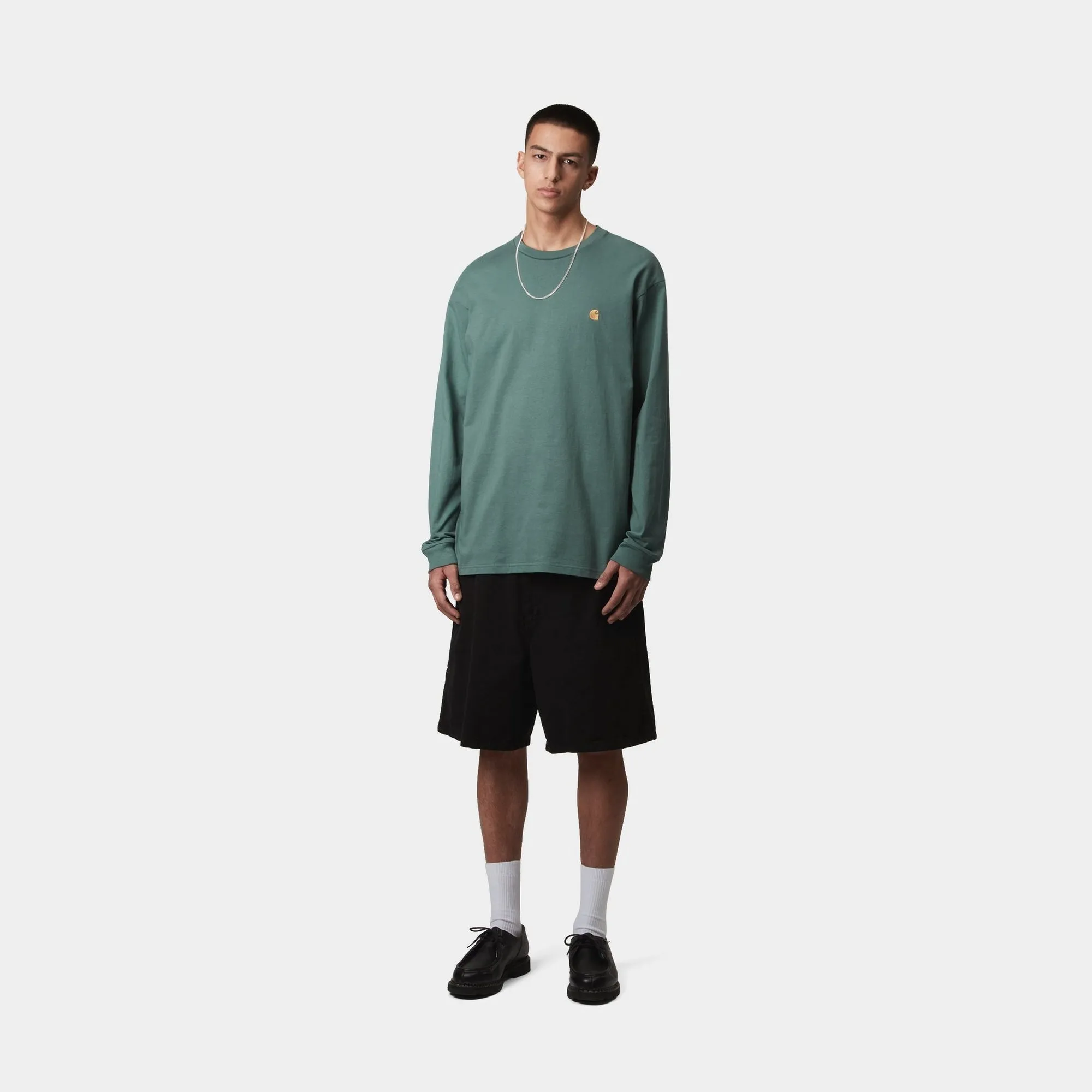 Chase Long Sleeve T-Shirt | Silver Pine Carhartt WIP