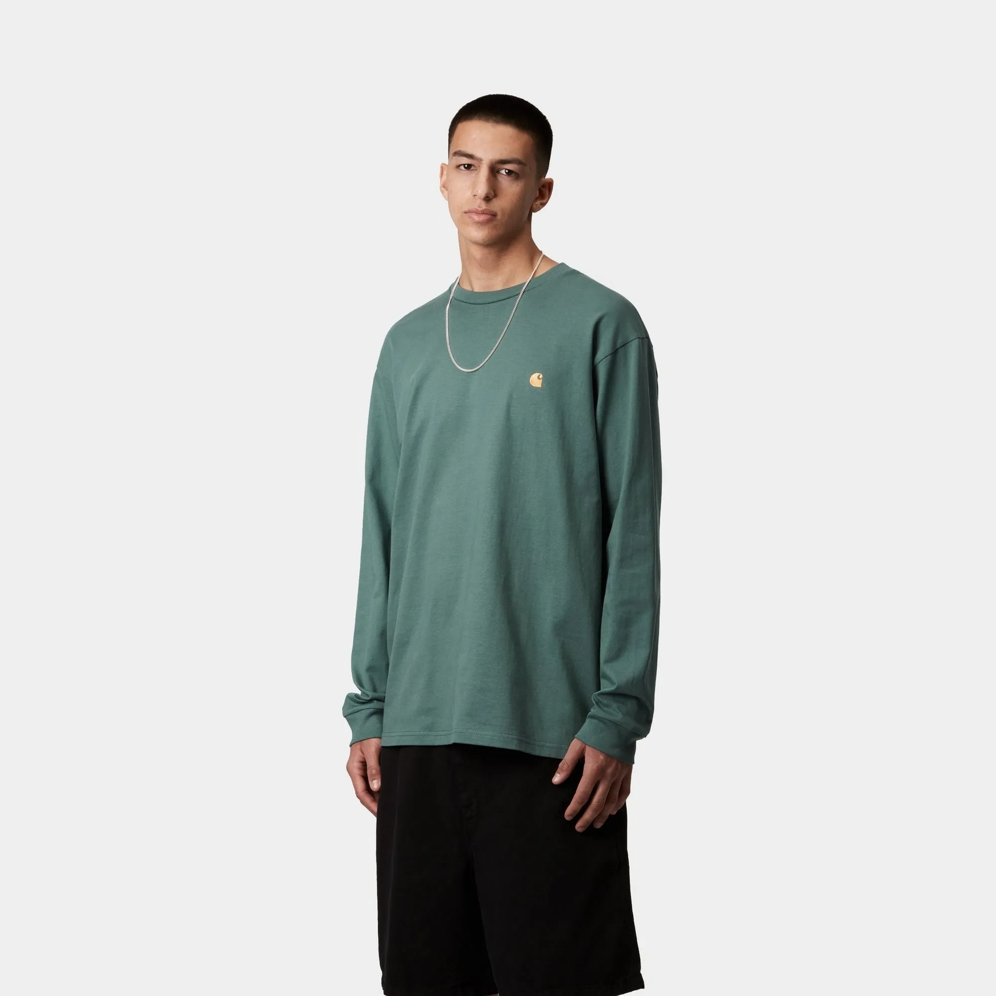 Chase Long Sleeve T-Shirt | Silver Pine Carhartt WIP