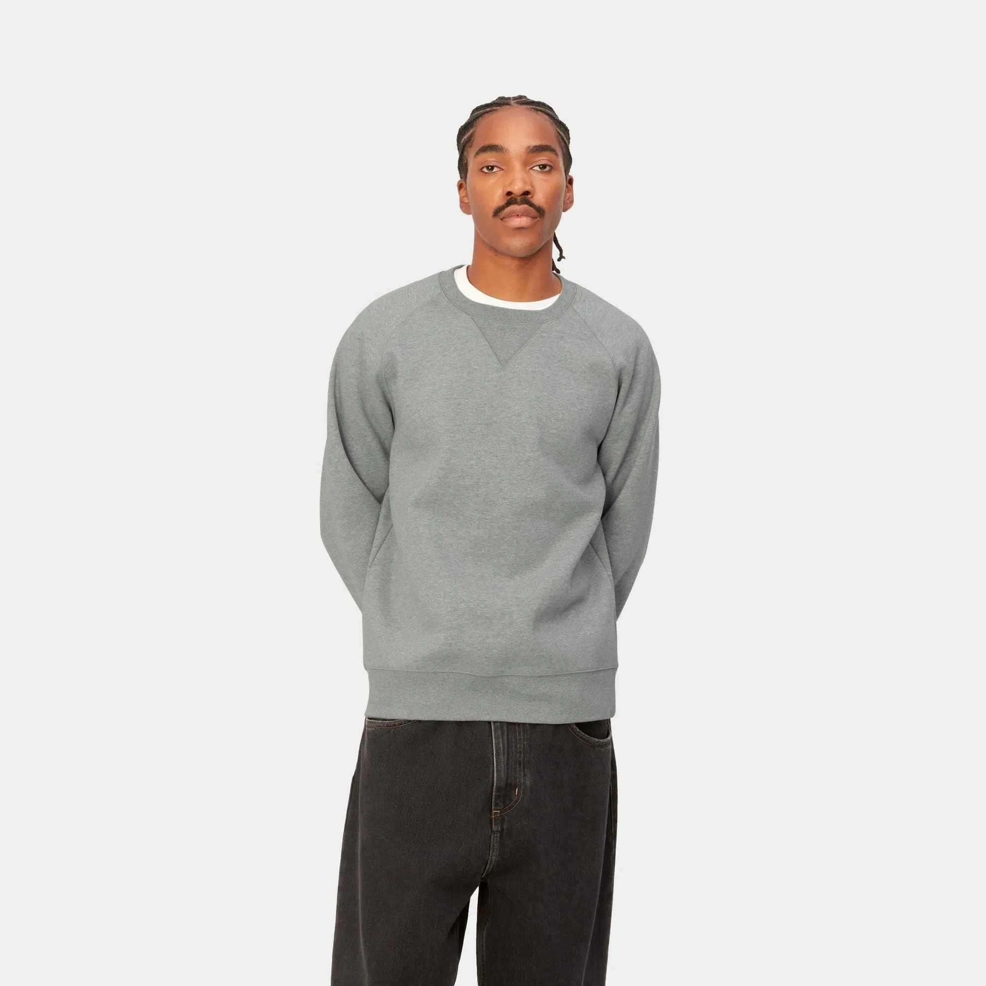 Chase Sweatshirt | Grey Heather Carhartt WIP