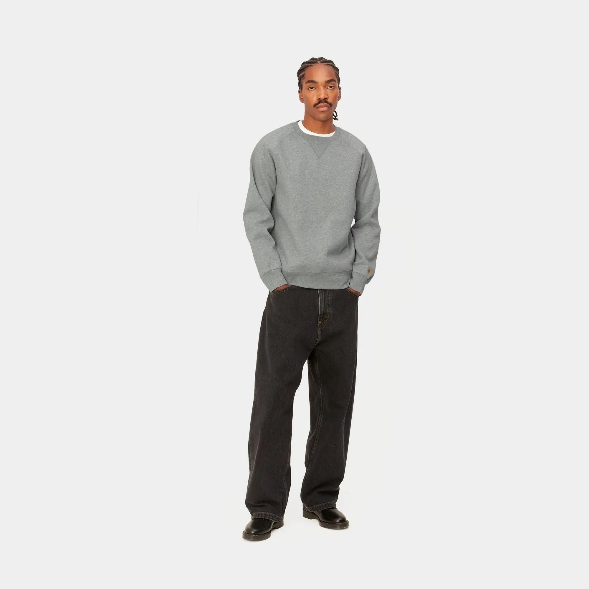 Chase Sweatshirt | Grey Heather Carhartt WIP