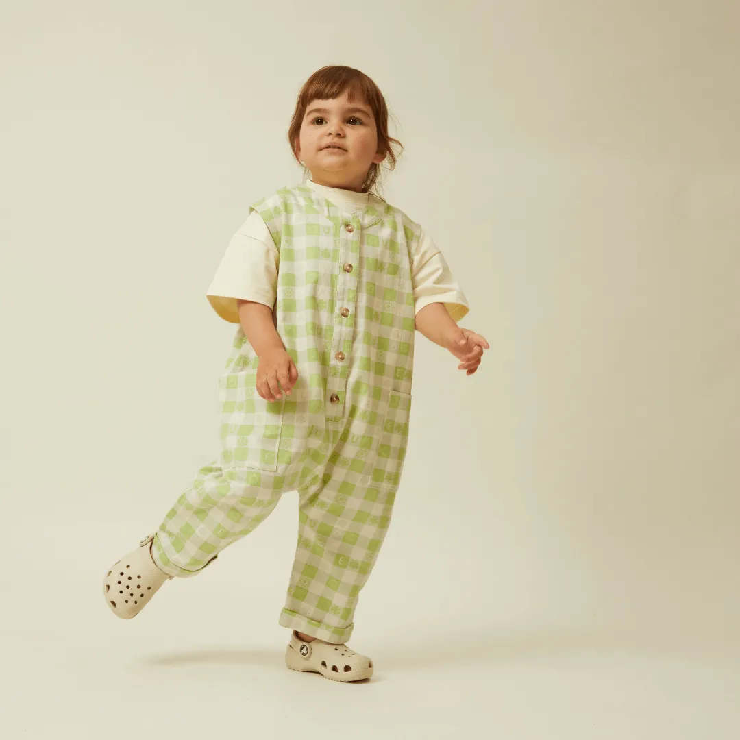 Claude & Co: Charlie Sleeveless Overall Gingham