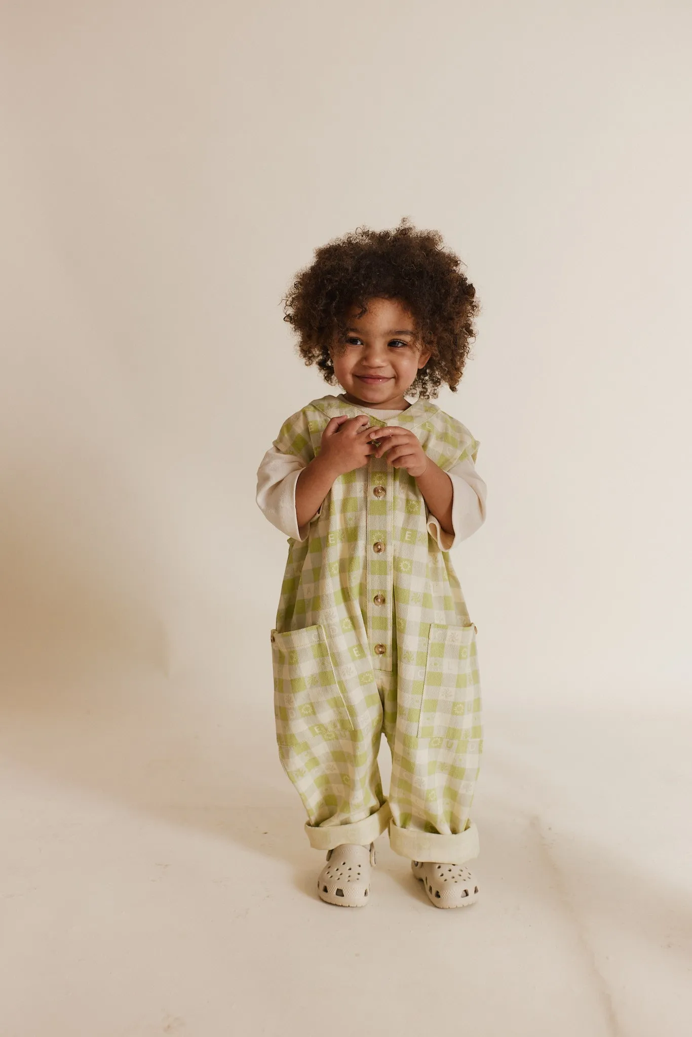 Claude & Co: Charlie Sleeveless Overall Gingham