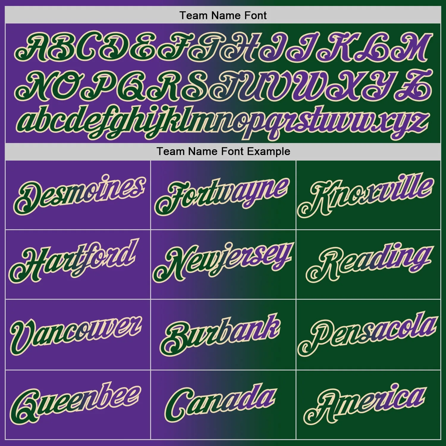 Custom Green Purple-Cream Gradient Fashion Performance T-Shirt