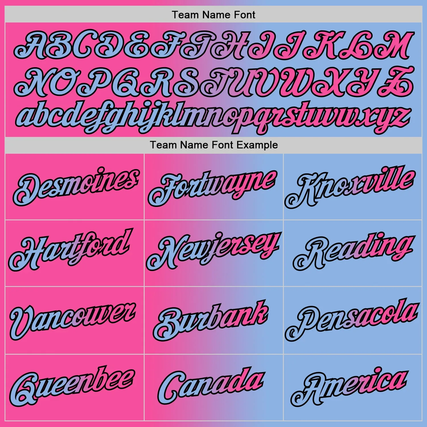 Custom Light Blue Pink-Black Gradient Fashion Performance T-Shirt