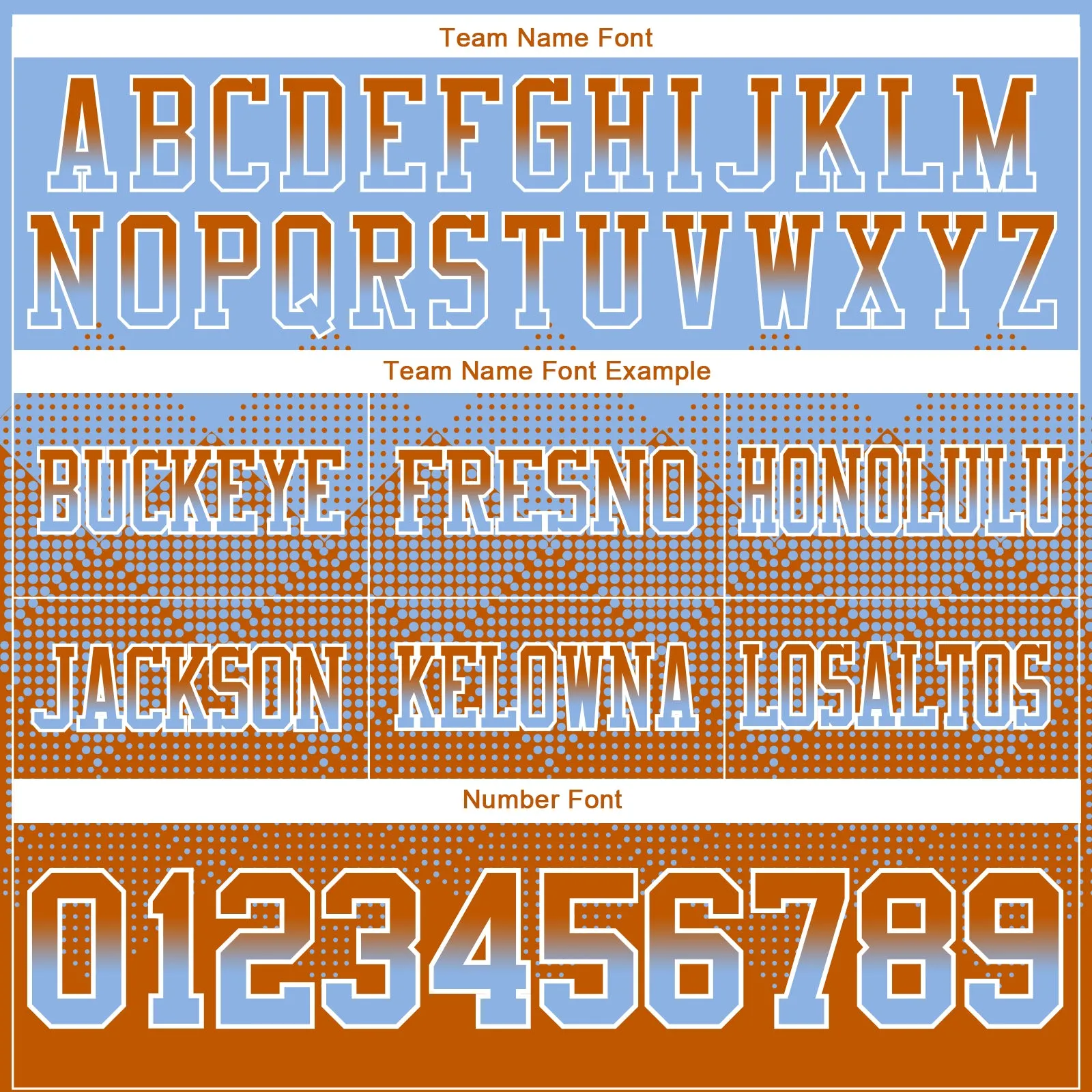 Custom Light Blue Texas Orange-White Mesh Authentic Gradient Square Shape Flag Football Jersey
