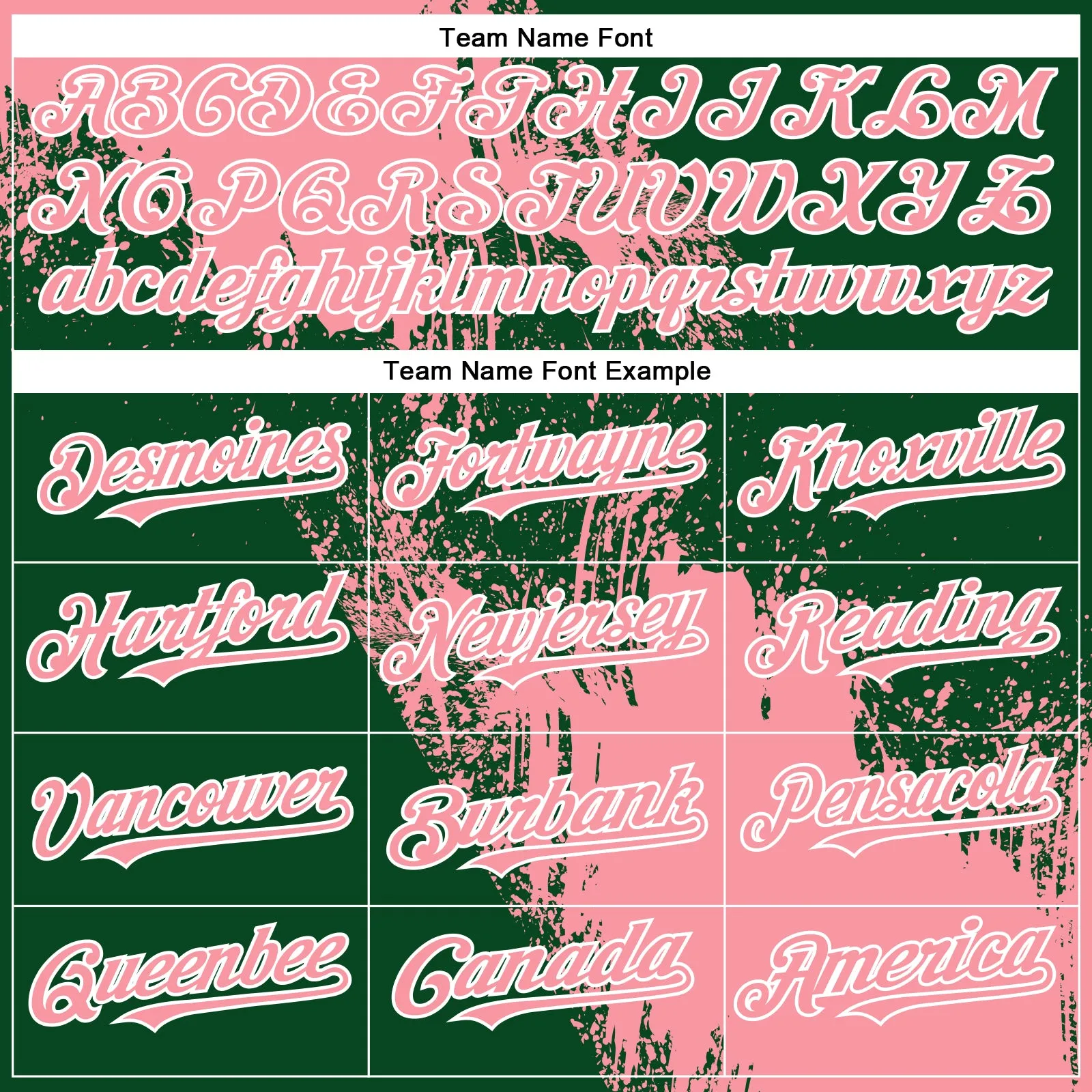 Custom Medium Pink Green-White 3D Pattern Abstract Brush Stroke Two-Button Unisex Softball Jersey