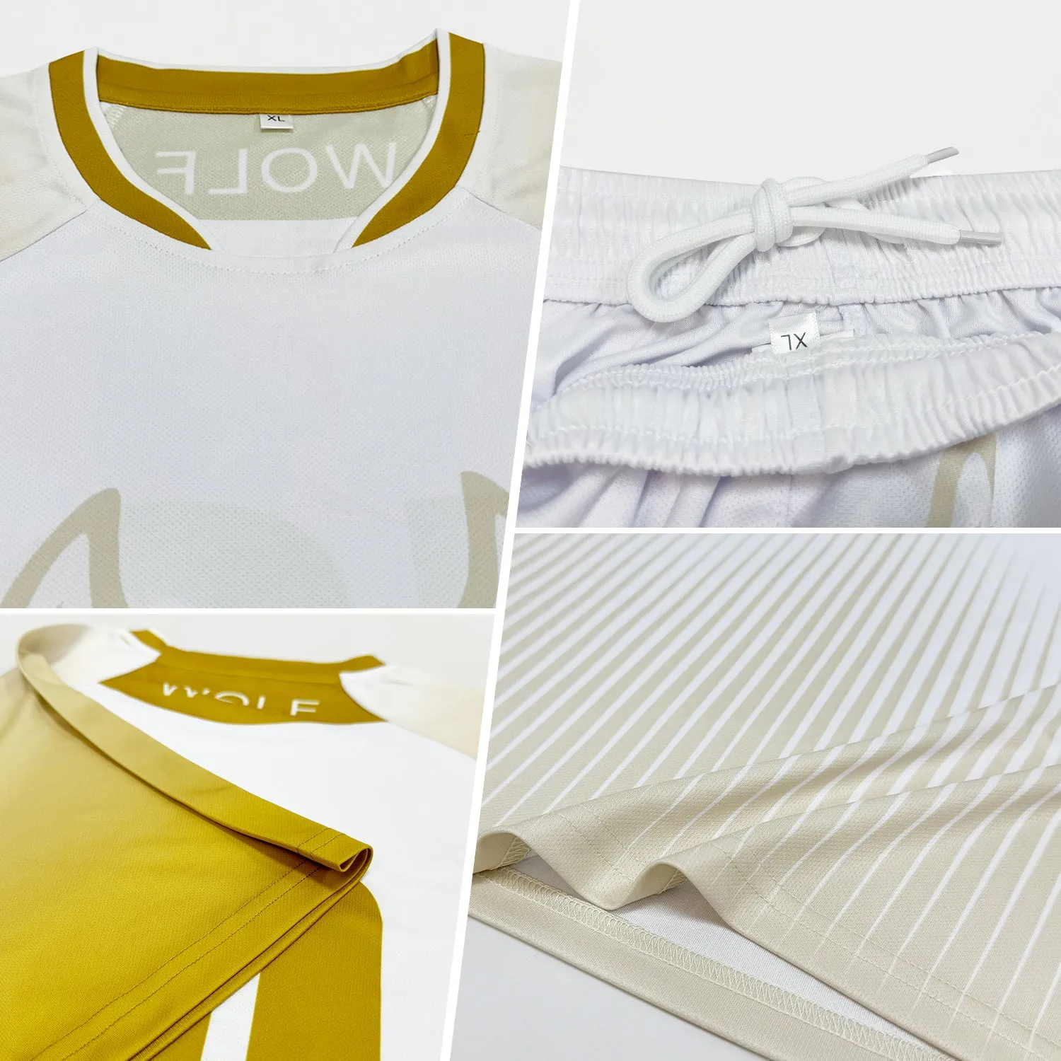 Custom Red Black-Yellow Geometric Shape Sublimation Volleyball Uniform Jersey