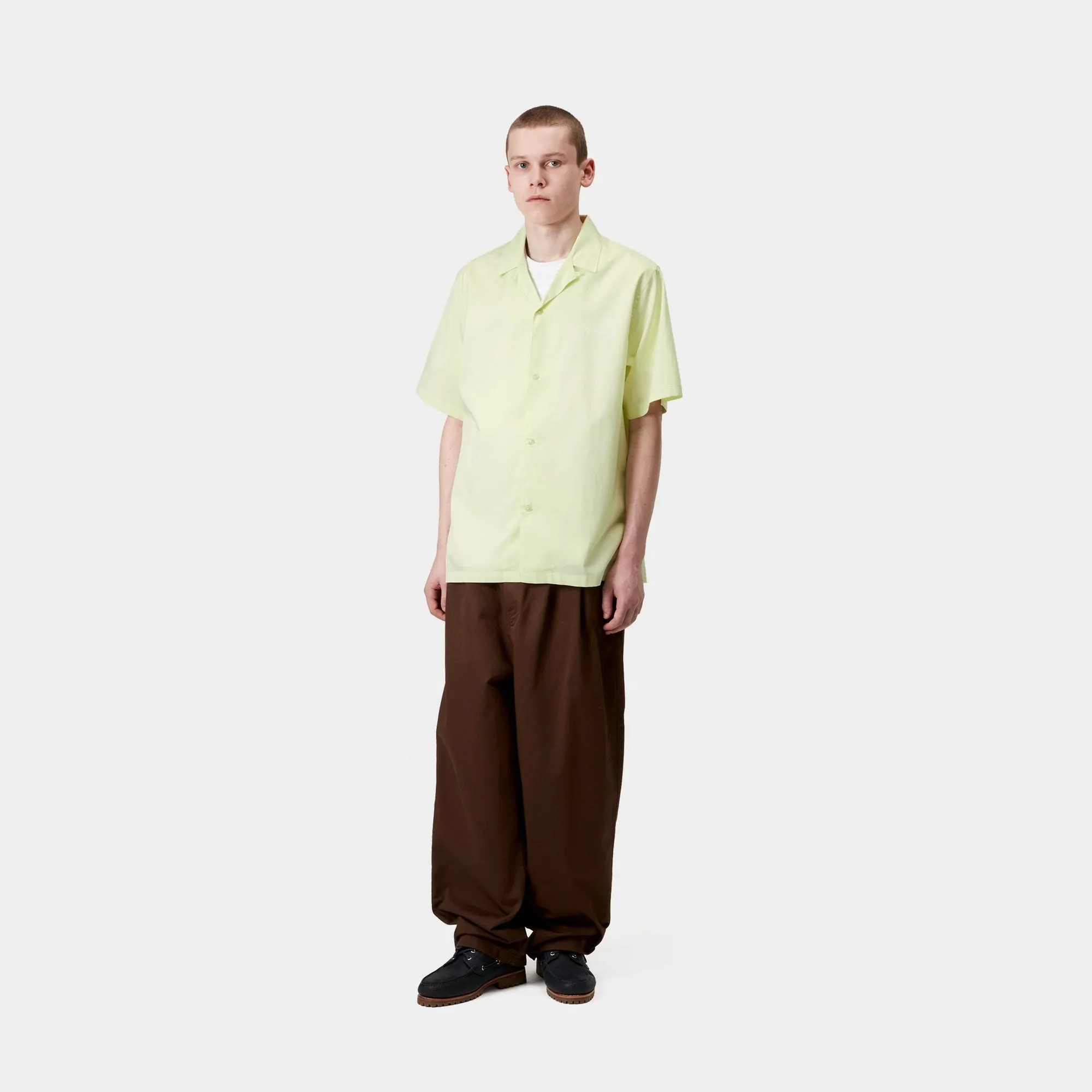 Delray Shirt | Air Green / White Carhartt WIP