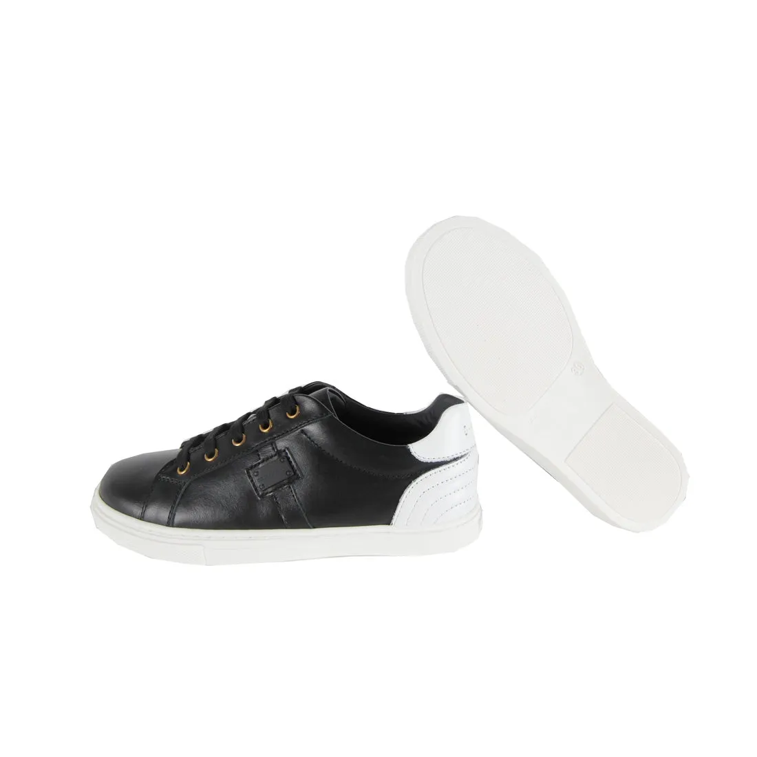 Dolce & Gabbana Kids Black and White Sneakers
