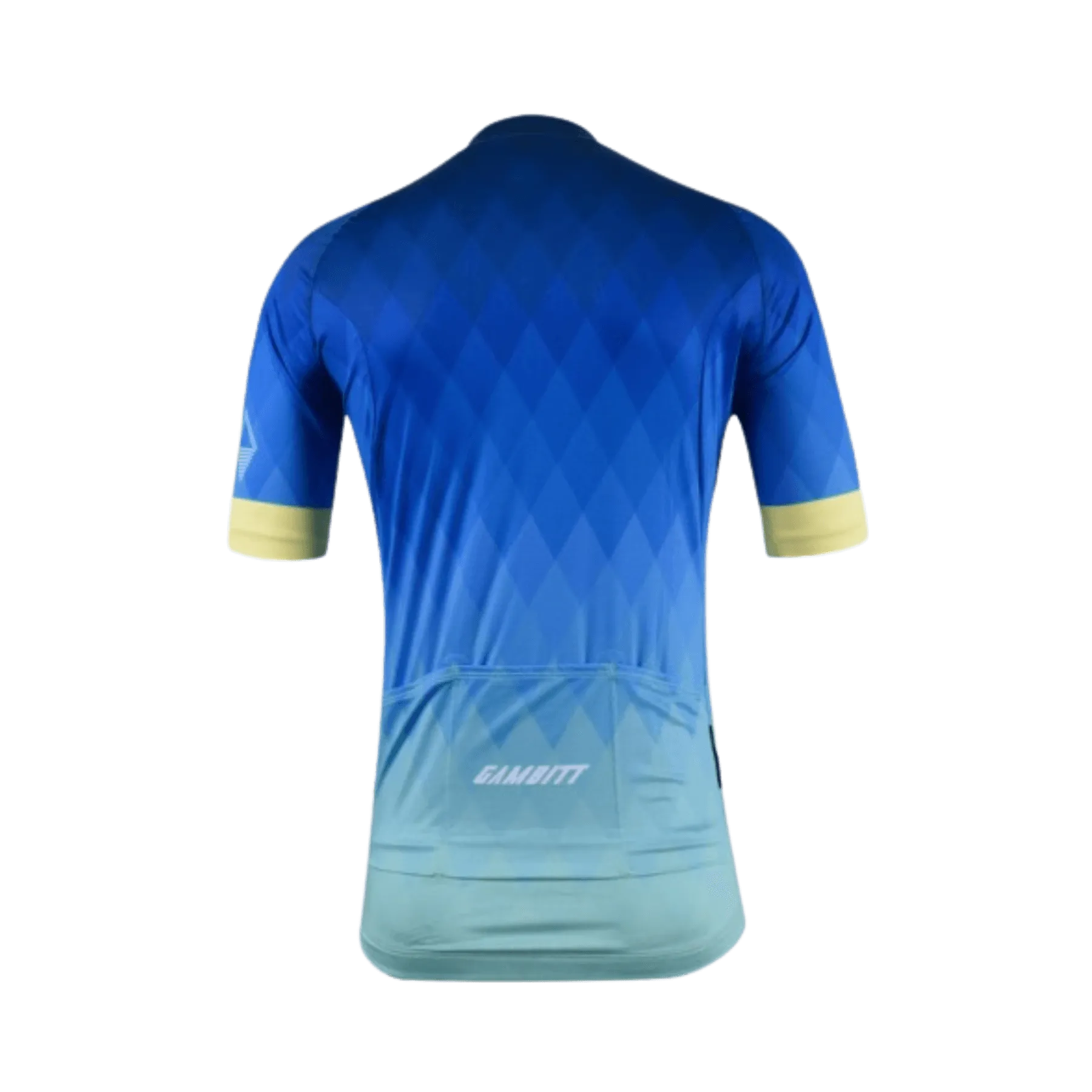 Gambitt Classic Mens Cycling Jersey (Cerulean Yellow)