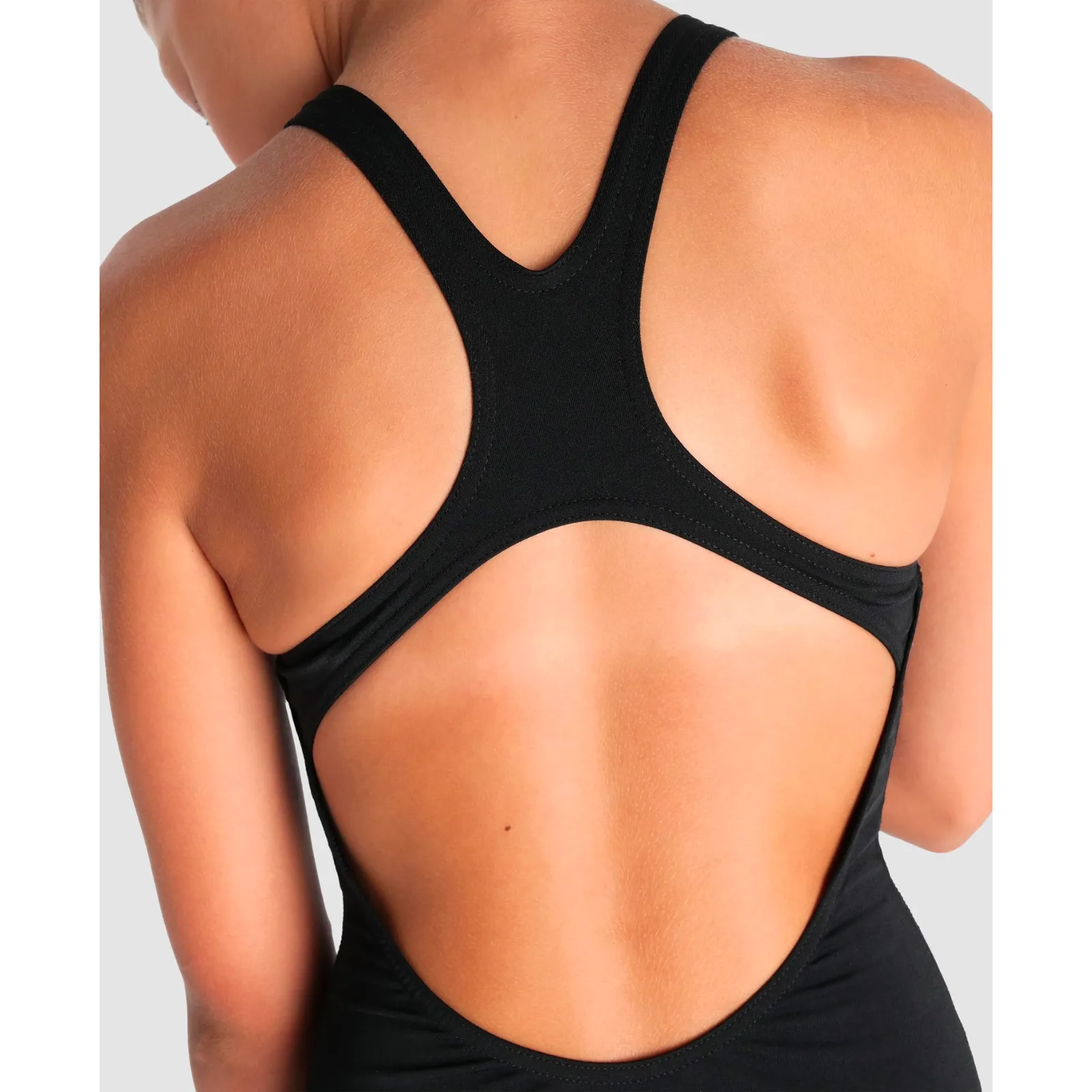 GIRLS' TEAM SWIMSUIT SWIM PRO SOLID - BLACK