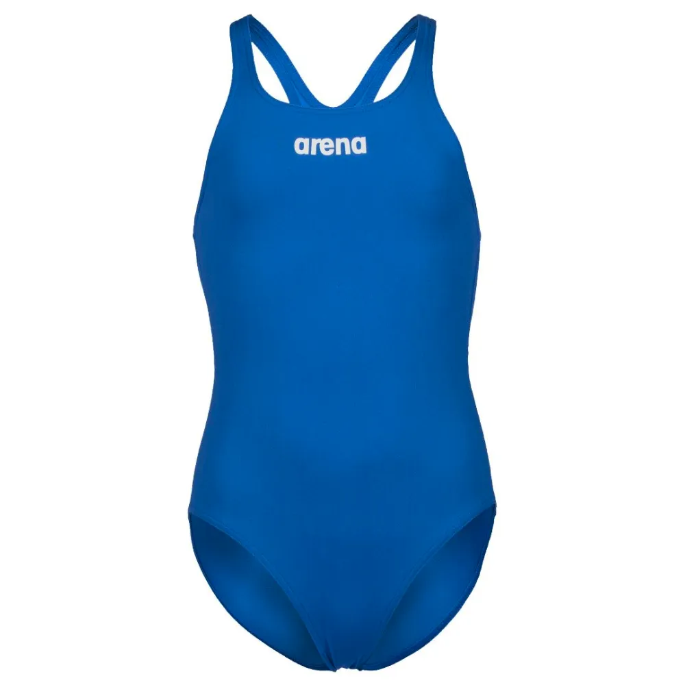 GIRLS' TEAM SWIMSUIT SWIM PRO SOLID - ROYAL