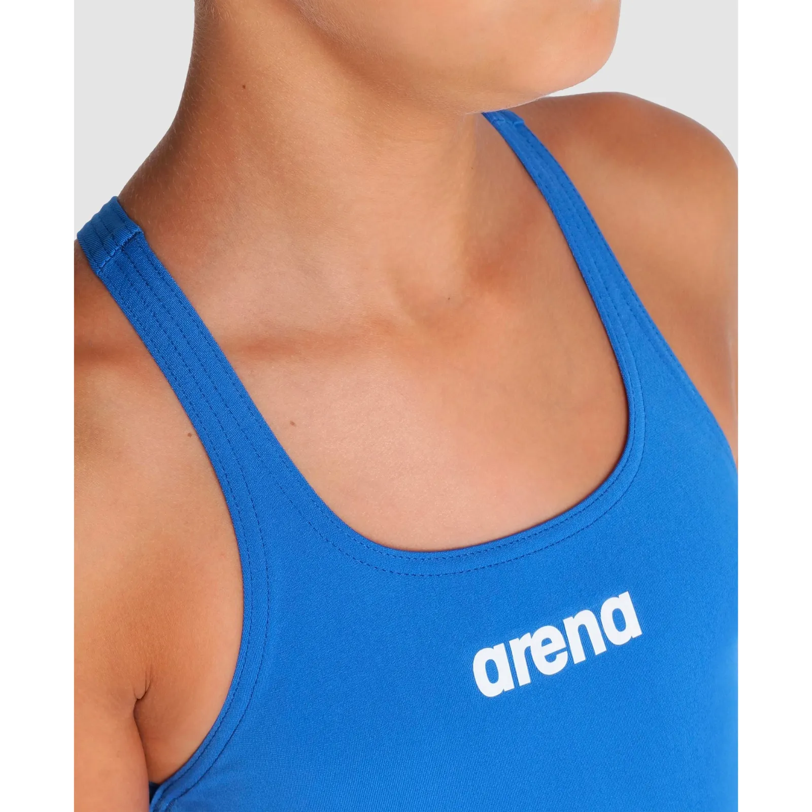 GIRLS' TEAM SWIMSUIT SWIM PRO SOLID - ROYAL