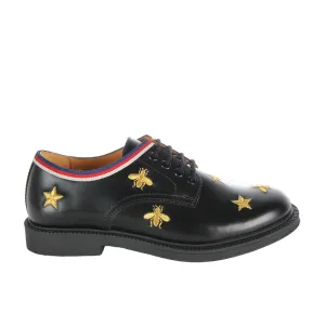 Gucci Kids Bees & Stars Black Shoes