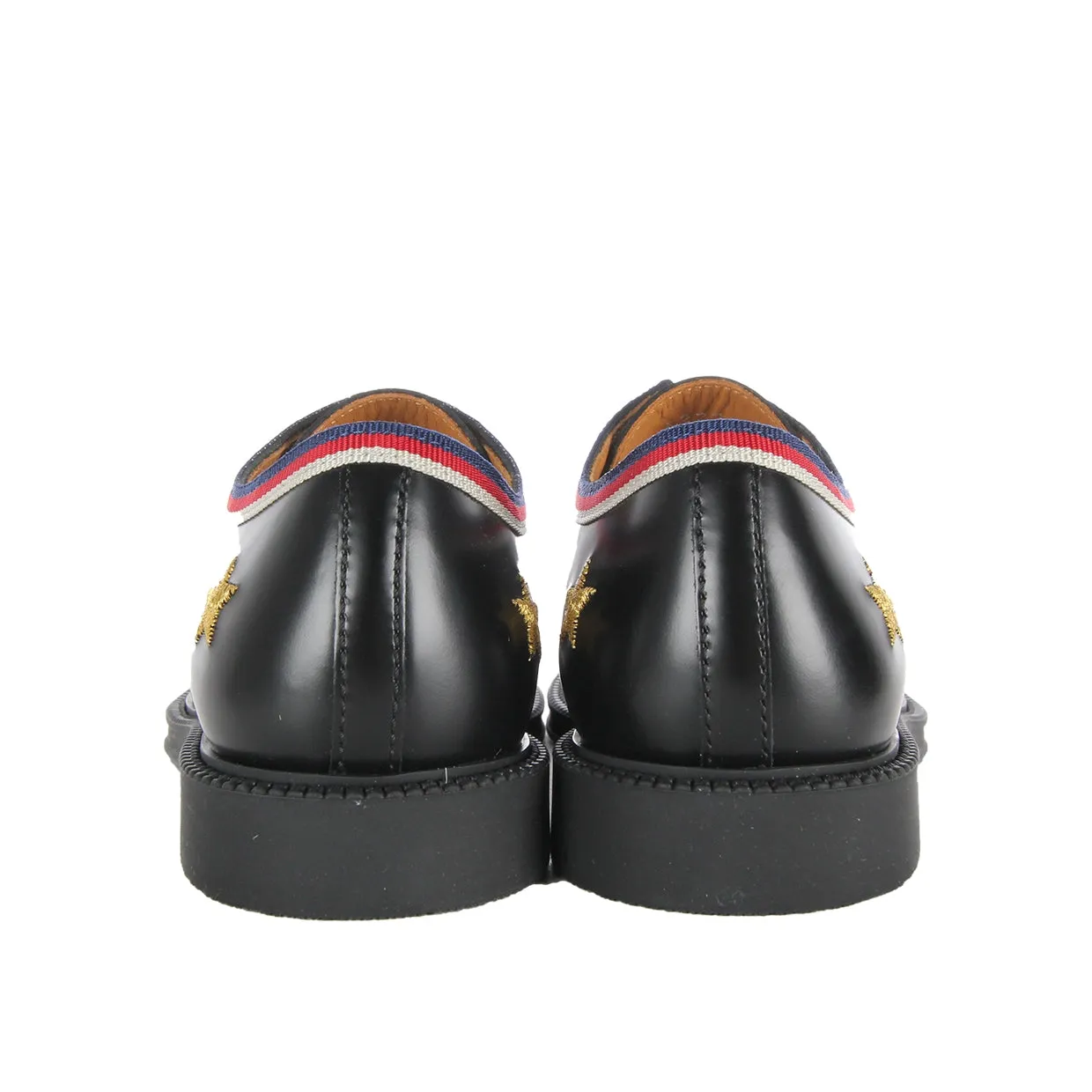 Gucci Kids Bees & Stars Black Shoes