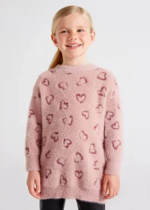 Heart Knitted Dress Girl | Mayoral