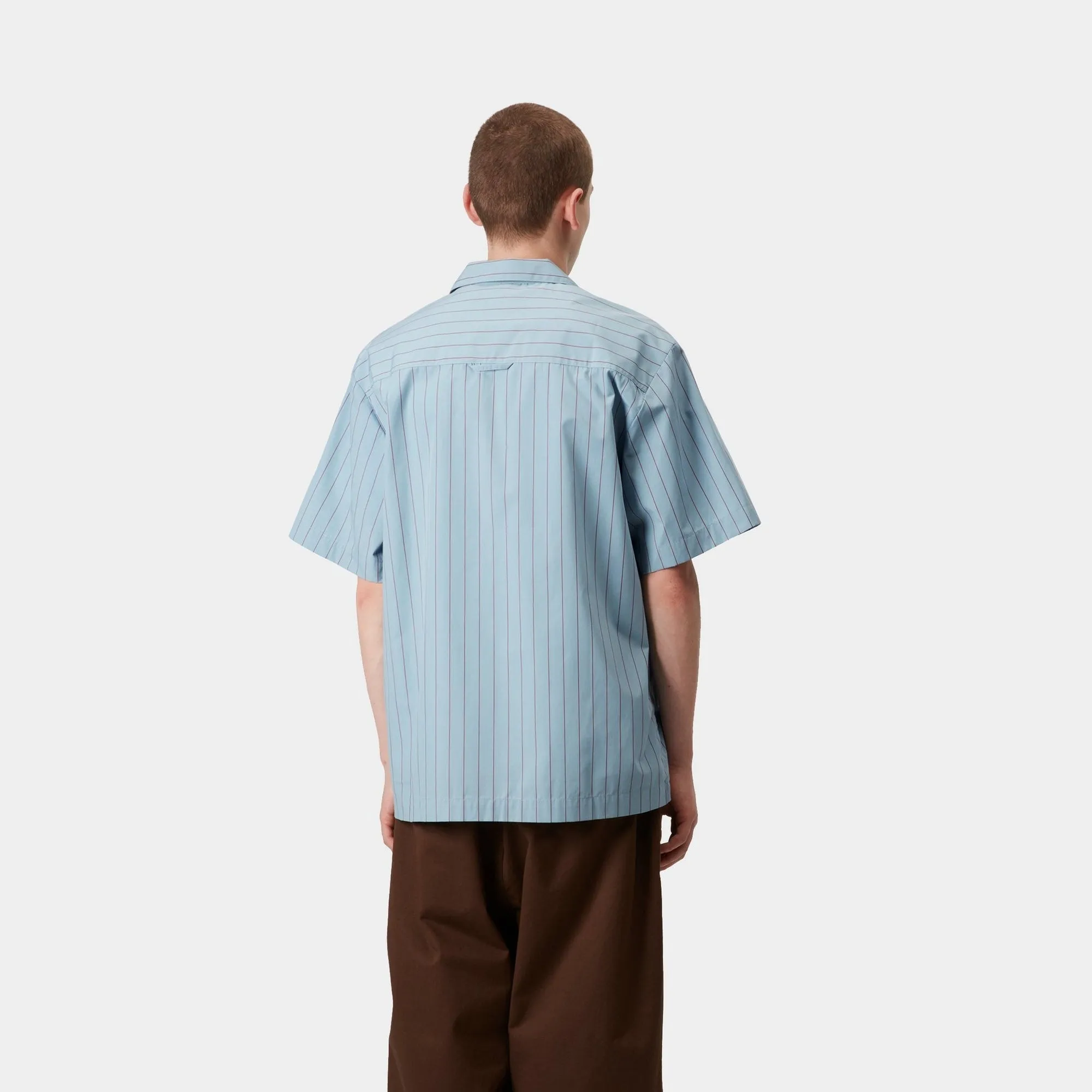 Hendry Shirt | Frosted Blue / Mulberry Seaton Stripe Carhartt WIP