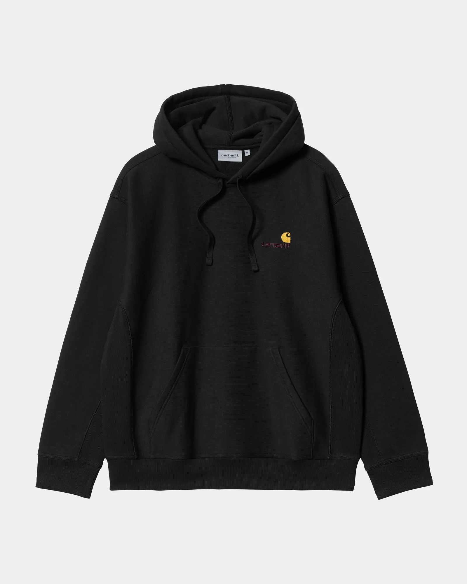 Hooded American Script Sweatshirt | Black Carhartt WIP