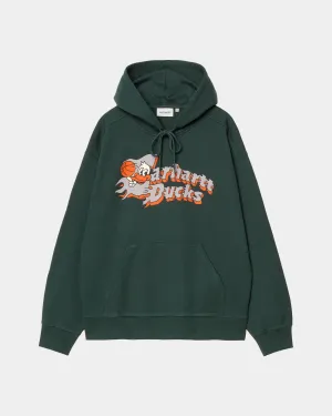 Hooded Flaming Ducks Sweatshirt | Conifer Carhartt WIP