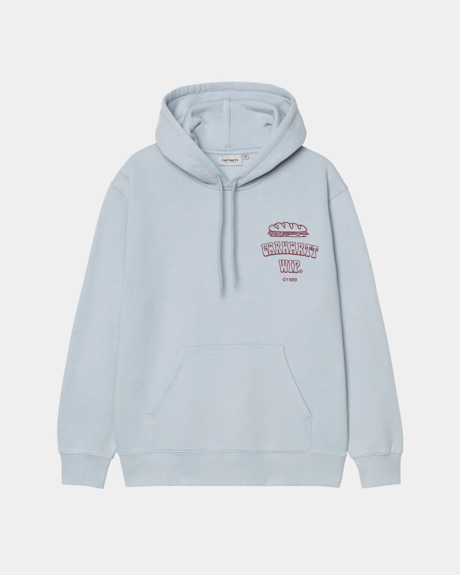 Hooded Sandwich Sweatshirt | Blue Fog / Red Carhartt WIP