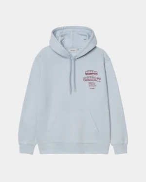 Hooded Sandwich Sweatshirt | Blue Fog / Red Carhartt WIP