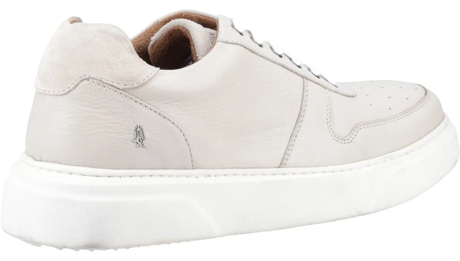 Hush Puppies Wyatt Mens Leather Lace Up Trainer